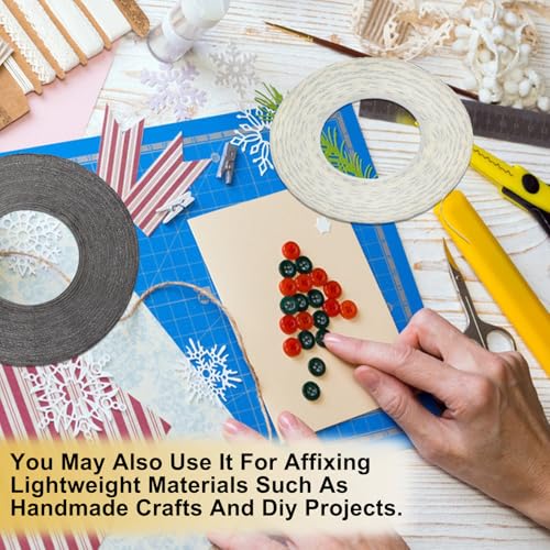 ANDSHUAI 2mm Doppelseitiges Klebeband,Stark klebend Tape,Doppelseitig band extra stark,Doppelseitige Klebebänder,für Smartphone,Tablet Reparatur,Metalle,Kunststoff,DIY,Stark klebend,1 Rolle 50m
