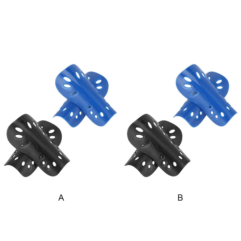 2 pares de espinilleras anticolisión, a prueba de golpes, soporte de seguridad para jóvenes y niños, herramienta de protección deportiva, equipo de fútbol para niños, color negro