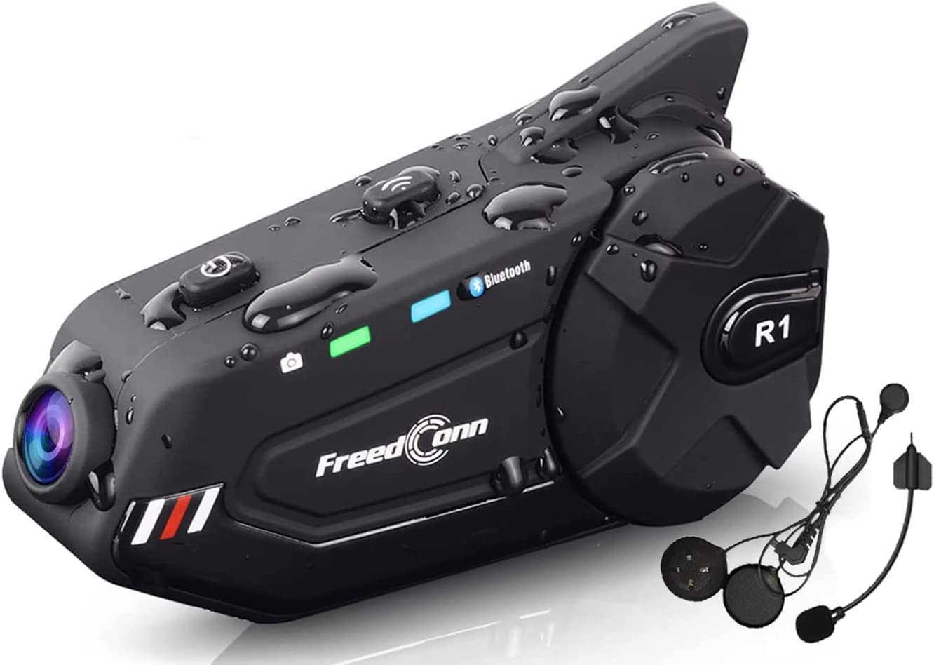 FreedConn R1 Bluetooth インカム 1080p Amazon.co.jp: FreedConn Bluetooth バイク インカム R1 PLUS