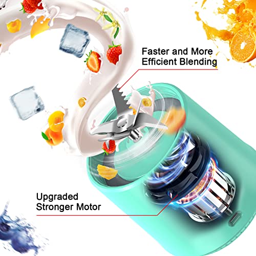 Denokin A8 Portable Blender, Personal Size Blender For Smoothies And Shakes,Usb Rechargeable Mini Blender Fresh Juicer Cup With Stronger Motor Household Fruit Mixer thumb #1