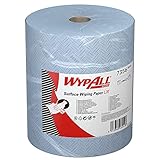 wypall panno per la pulizia delle fici wypall l20 7356 - rotolo azzurro largo - 1 maxi rotolo x 1.000 panni in carta a 2 veli, azzurri