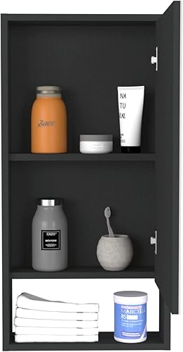 Miniatura 2 de Botiquín Irvine, un estante externo - Negro