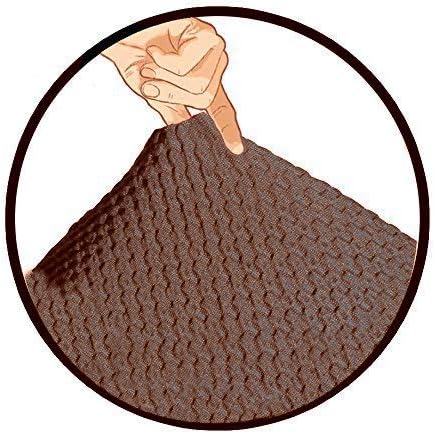 Vista 8 de Sapphire Home Juego de fundas de 3 piezas para sofá, sofá biplaza, sillón, ajuste elástico, sin arrugas, protector de muebles (marrón)