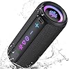 TIMU Bluetooth Lautsprecher mit Licht, Bluetooth 5.4 Musikbox, 30W Dual Lautsprecher, Dualen Bass-Treibern, 30 Std Akku, IPX7 wasserdicht, TWS Paarung, AUX, TF Karte, Geeignet Outdoor/Party/Reisen