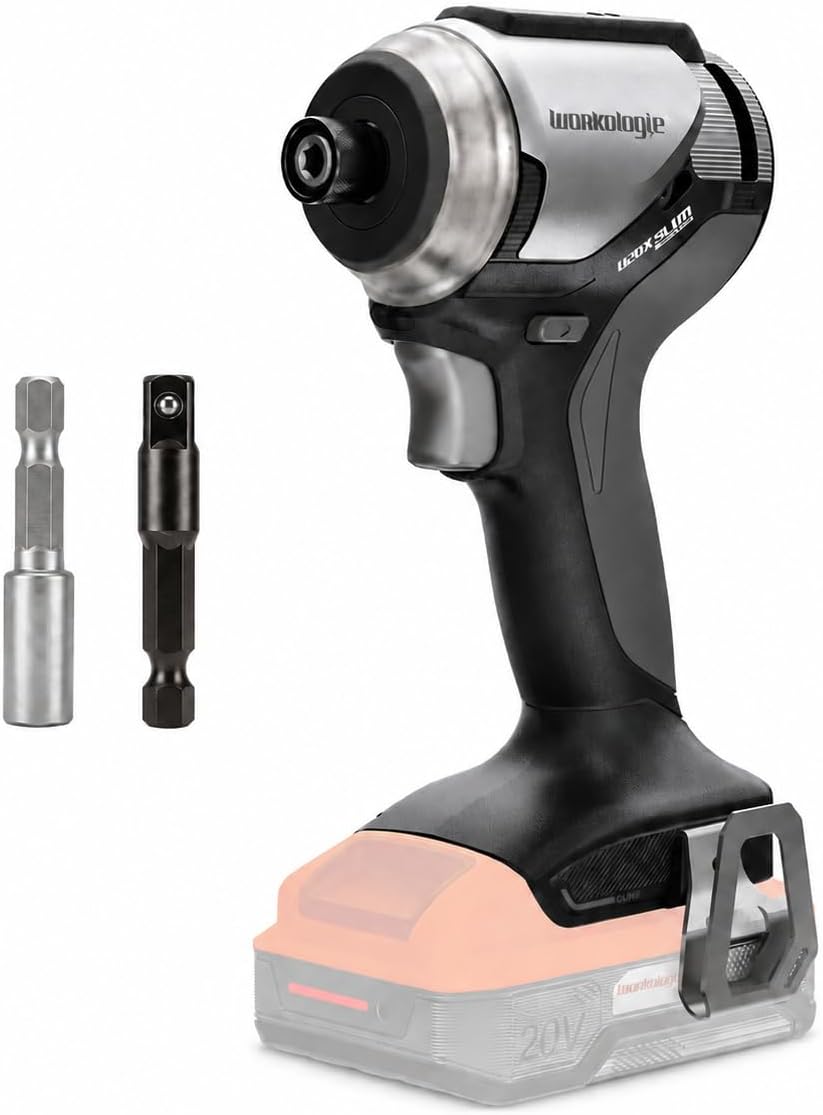 1/4" Brushless Impact Driver for DeWalt 20V Battery, 200N·m,Tool Only | 1593 in-lbs max torque, 3200 RPM, built-in LED light; ideal for heavy-duty home improvement. Tool only; battery not included.