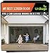 UnBugs Garage Screen Doors for 2 Car Garage - Fits Double Garage Doors up to 16 Feet Wide x 7 Feet Tall MAX - Pet & Kid Friendly, Self-Closing - Hands Free Magnet Closure Keeps Bugs Out & Breeze in