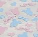 Ginger Ray "Little Lady or Mini Mister" Baby Blue & Pink Baby Grow & Bows, Bowties Party Table Confetti, Mixed
