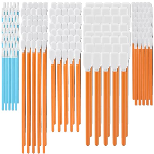 AAwipes Cleaning Swab Kit Microfiber Knitted Polyester Swab Sticks (5 Types, Total 100 Packs) Lint Free Swabs for Printer, Gun, Optics Lens, Camera, Arts and Crafts, Automotive Detailing (FA501)