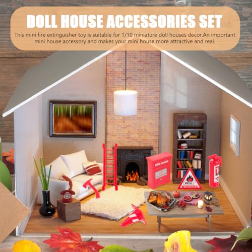 Toddmomy 8pcs Miniature Fire Extinguisher for Doll Houses Boy Girl-friendly Teaching Toy Decoration Safe Lightweight Plastic Firefighter Accessories for Boy Girl Pranks and Parties - Image 8