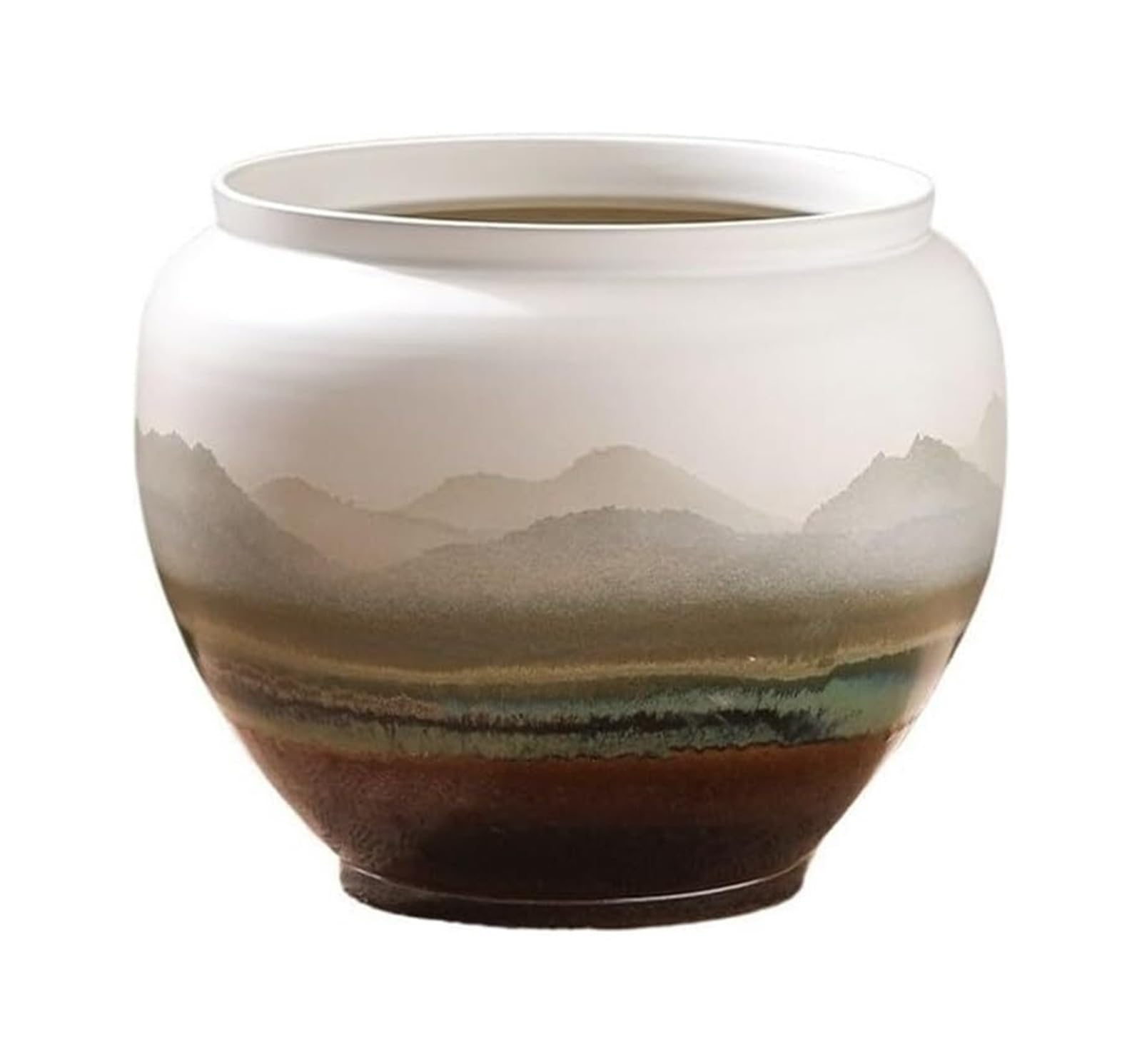 Pot de fleurs en céramique de Jingdezhen au style vintage chinois