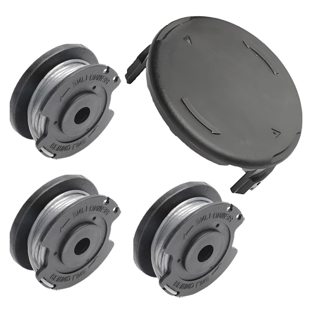 Txdzking Black 3 Strimmer Spool Line 1 Spool Cover Compatible With Bosch Art 23/26 Sl, Trimmer F016800569 F016800385 Replacement Wire