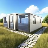 Casa contenedor prefabricada pequeña casa para la venta con 2 dormitorios,...