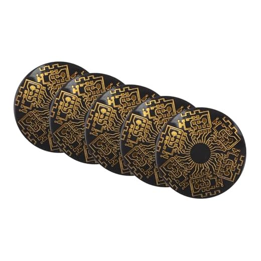 VOCOSTE 5pcs Cell Phone Signal Stickers, Black, Carbon, Round, Modern Style, Enhance Mobile Phone Signal, Compatible with Various Devices