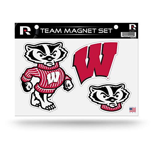 Rico Industries NCAA Wisconsin Badgers Team Magnet Set