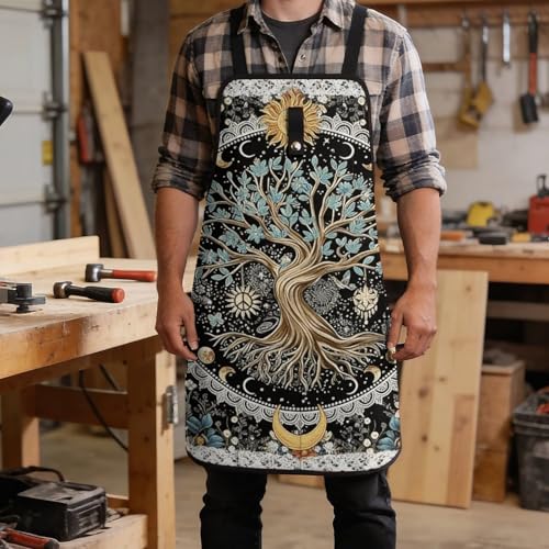 Delantal para taller Tree of Life Sun And Moon miniatura 5