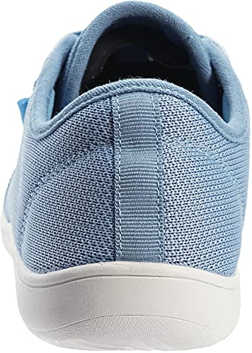 Image of WHITIN Women's Barefoot Minimalist Shoes, Natural Foot-Shaped, Light Blue /Leather Insole, 6