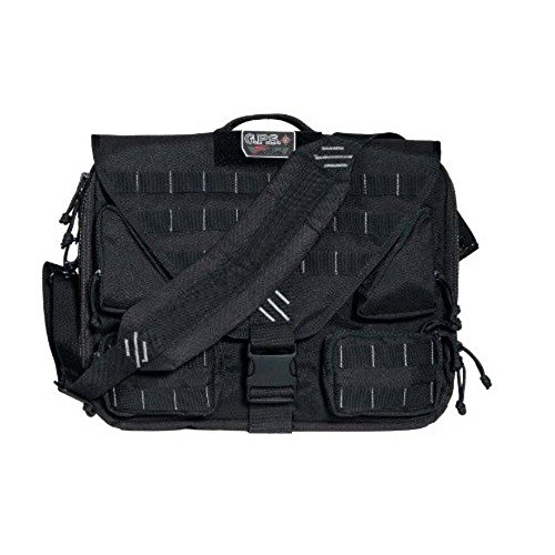 G.P.S. Tactical Briefcase with Fold-Over Design, Secure Handgun, Ammo & Tactical Gear Storage, Durable Stain-Resistant Shooting Range Pistol Bag