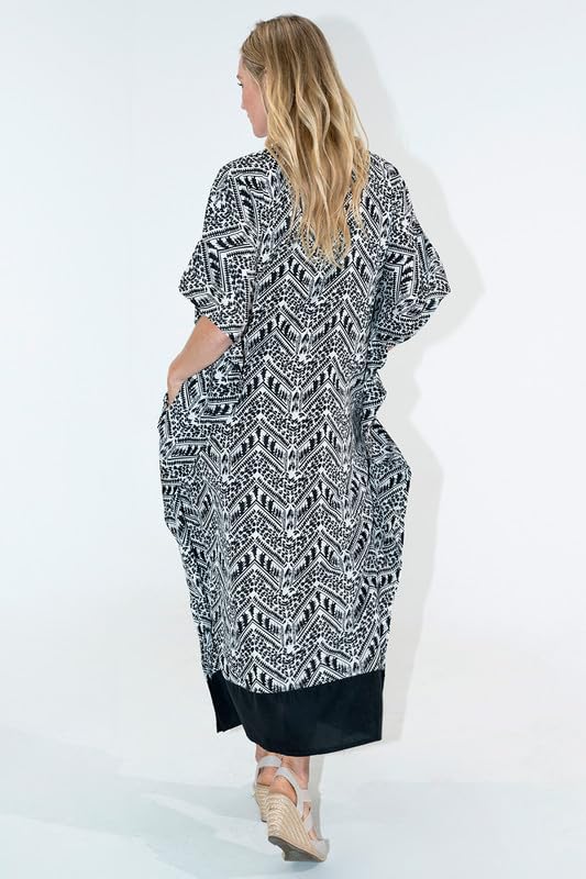 Image of Miss Lavish London Women's Kaftan- Kaftan Dress for Casual, Party, Evening, Vacation and Everyday Wear