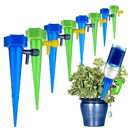 Automatic Drip Irrigation Kits,18Pcs Irrigation System Watering Sets Supplies Irrigation Adjustable Stakes Device System Houseplant Spikes Plant Potted Flower