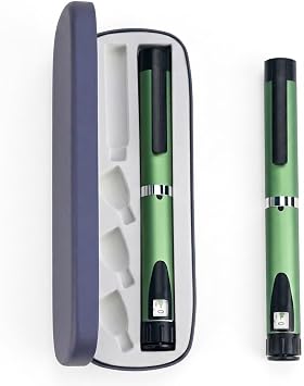 60 Unit Peptide Pen, Research Reusable Peptide Pen Injector with Protect Case, Clear Scale Design, Universal Compatibility for 3ml Cartridges Green