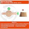 UBeesize 2 Pack Thickened Silicone Bread Sling, Reusable Sourdough Bread Baking Mat For Dutch Oven 2-8 Qrt, Non-Stick, Easy To Clean, With Extra Long Handles Bread Baking Sheet Liner.