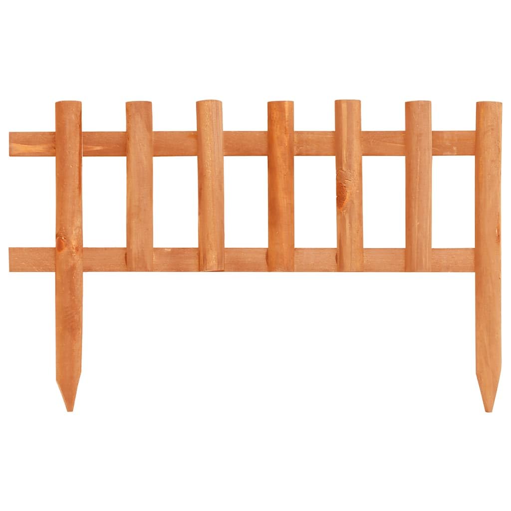 Bordura per prato in legno di abete, 10 pezzi, 4,4 m, per aiuole e prati, delimitazione decorativa e durevole per esterni