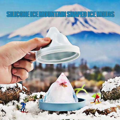 Molde de silicona para cubos de hielo con forma montaña miniatura 4