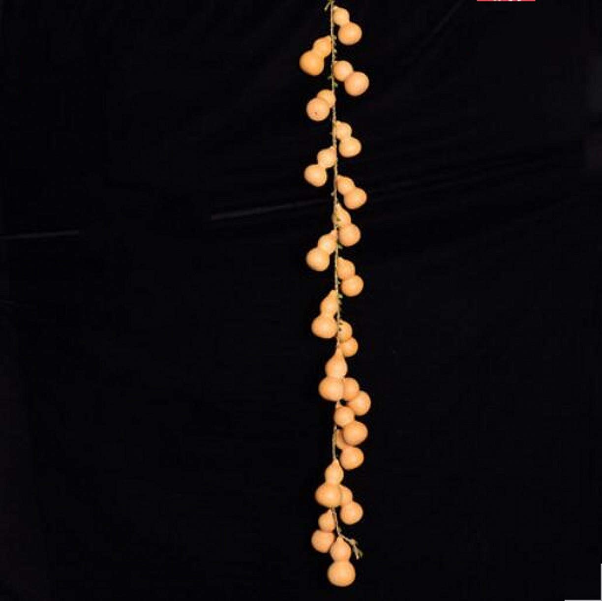 WellieSTR 1 Set Chinese Natrual Gourd/Good Luck Wu Lou/natual Hu Lu/Fengshui Natural Bagua Wu Lou (Wu Lu) Gourd Hanging Amulet W Children Natrual Gourd (18 in 1, JiXiangRuYi吉祥如意)－ Size L : 8~12cm