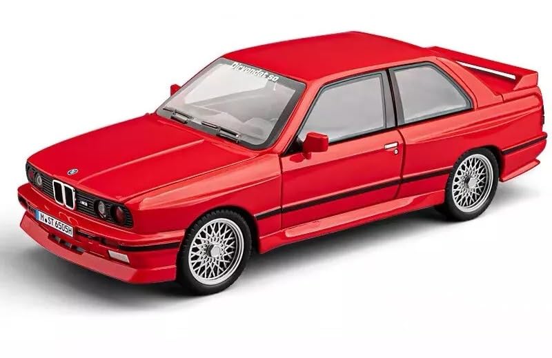 Image of Big Size B-M-W M3 E30 1988 1:24 diecast Metal Pullback Toy car with openable Doors & Light, Music Boys car for Kids Best Toys Gifts Toys for Kids (Red Color)