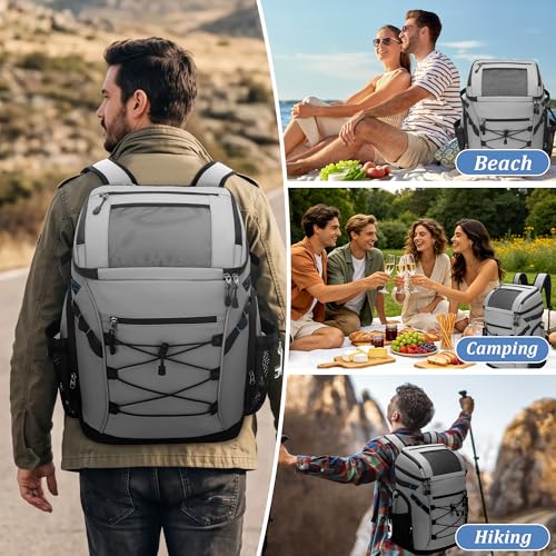 30L Cooler Backpack 48 Can Leakproof Waterproof Insulated Ice Chest - image 7