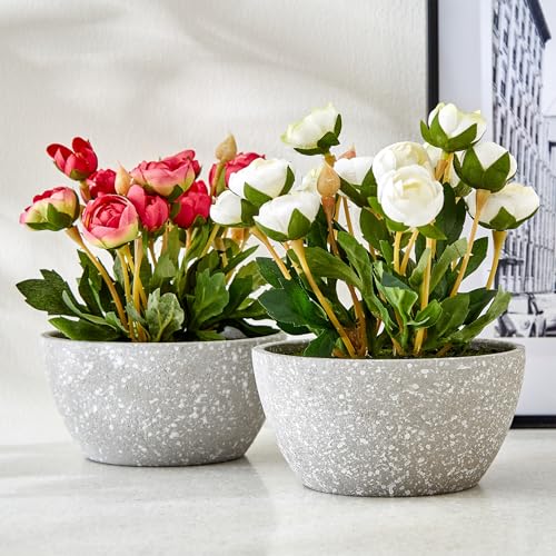 Image of Home Centre Gloria Bloom Artificial Peony Flowers in Paper Mache Pot
