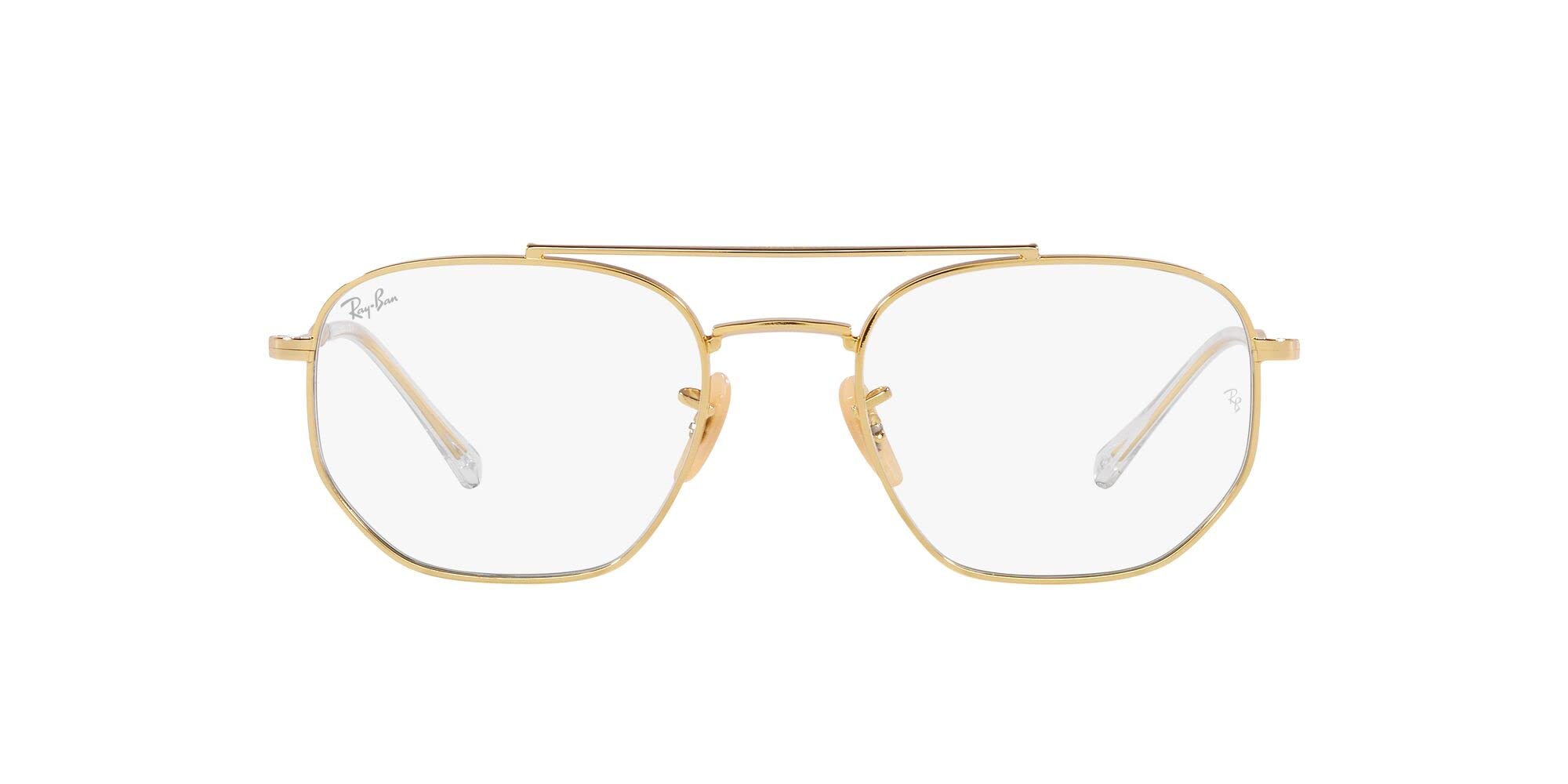 Ray-Ban Unisex Sunglasses Gold Frame, Brown Lenses, 54MM