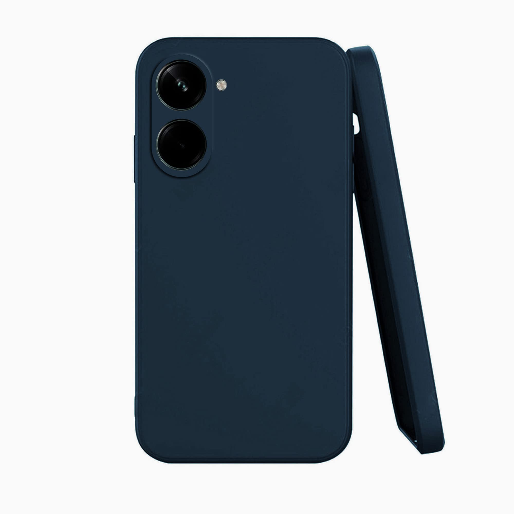 Knotyy Ultra Soft Rubberised Back Cover for Realme 10 | Inner Velvet Fabric Lining | Matte Silicone Flexible |Raised Bumps for Camera & Screen Protection Back Case Cover - Blue (B0C1MZ2ZDT) Amazon Price History, Amazon Price Tracker