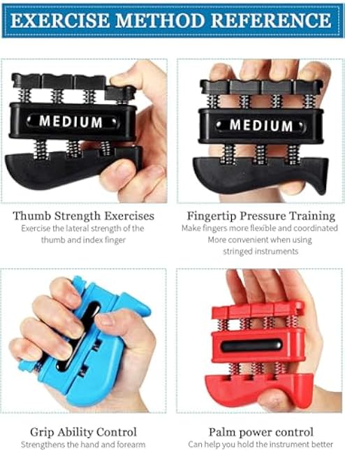 Grip Strength Trainer£¬Finger Strengthener£¬Finger Strength Trainer for Grip Strength Training for Fingers, Wrists, and Hands for Home, Office, Gym, Climbing, Athletes, Musicians, and Therapy