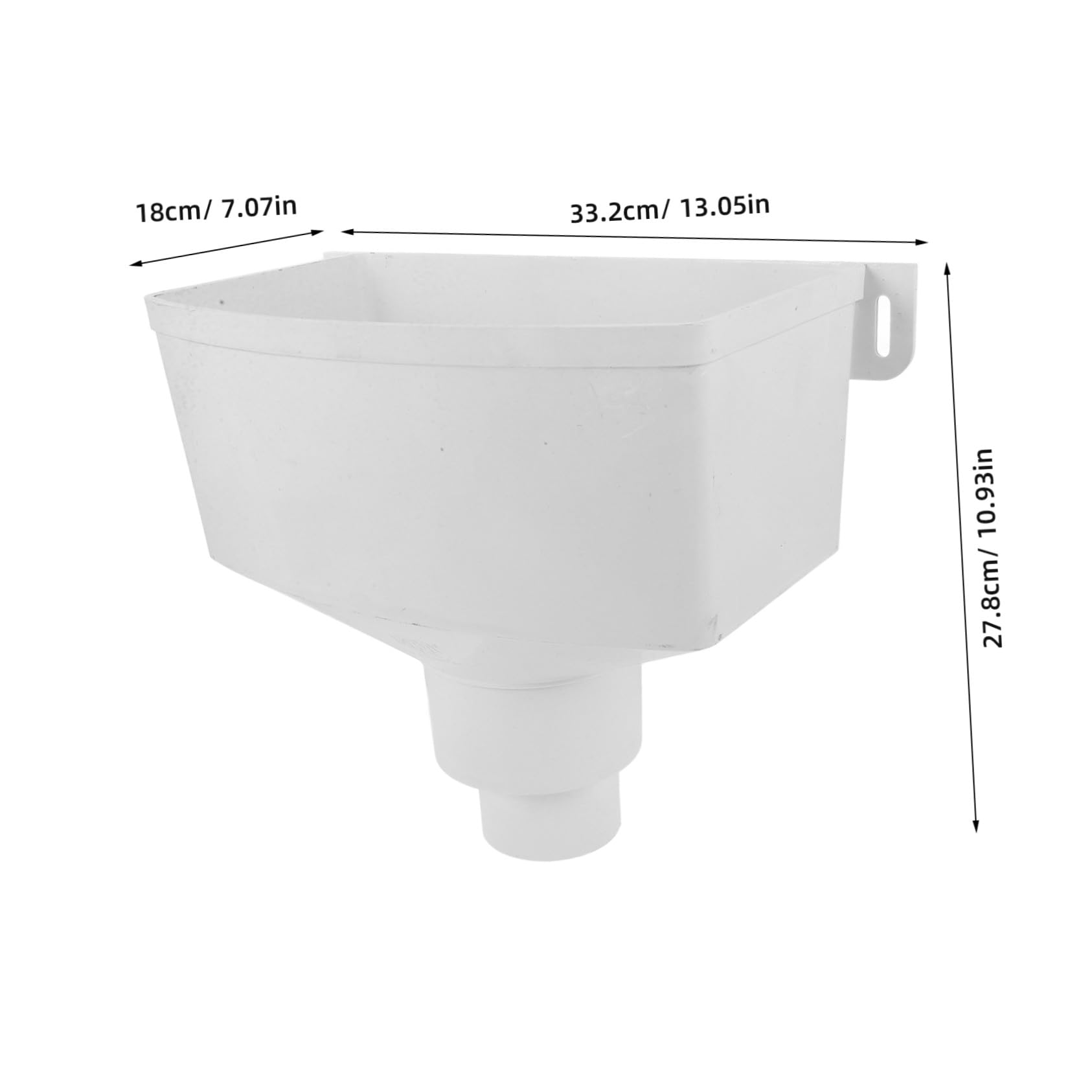 Adaptador de Canalón Pvc Blanco para Bajante y Drenaje