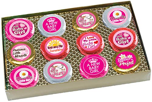 It's A Girl - "COOKIE TALK" Chocolate Covered Cream Filled Sandwich Cookies - 12 PC