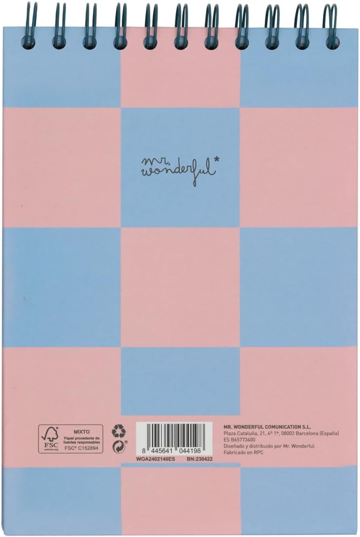 Mr. Wonderful - Daily Vertical Planner - Many Days, Many Plans - Daily Organizer - Includes Stickers