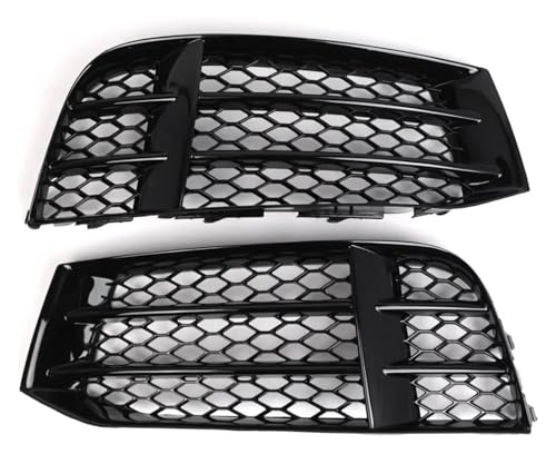 Grille de phare antibrouillard A5 B8.5 nid d'abeille noir pour pare-chocs avant 2008-2016