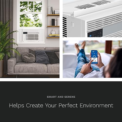 hOmeLabs Window Air Conditioner 12000 BTU - Smart Control, Eco Mode, LED Control Panel - Low Noise, Remote Control - Compatible with Alexa and Google Assistant - Ideal for Rooms up to 550 Sq. Ft. - Thumbnail 5