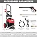 PowerSmart Electric Pressure Washer, 1.8GPM 4000PSI Max Power Washer with 35FT Power Cord & 27FT Hose, Soap Tank,Spray Gun