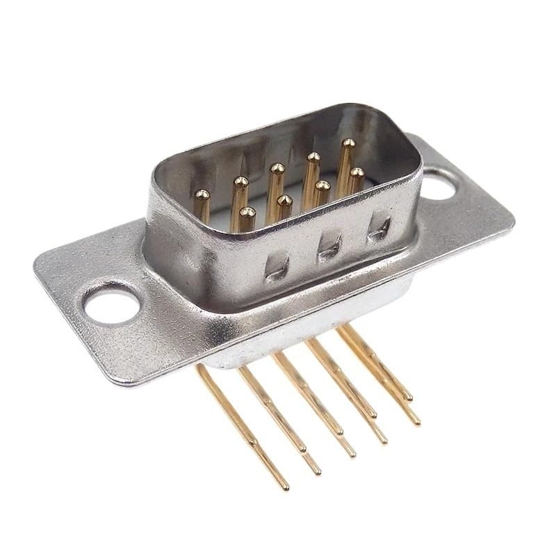 Image of 1PCS Gold Plated DR9 DR15 DR25 DR37 Male Female 90-Degree Board D-Sub Mounting DB9 DB15 DB25 DB37(DR15 Male)