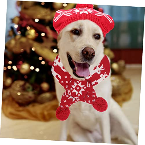 Disfraz Navideño con Gorro y Bufanda para Perro miniatura 3