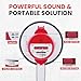 Pyle Megaphone Speaker PA Bullhorn - with Built-in Siren 30 Watt Voice Recorder & 800 Yard Range - Ideal for Football, Soccer, Baseball, Hockey, Basketball, Cheerleading Fans & Coaches - PMP35R