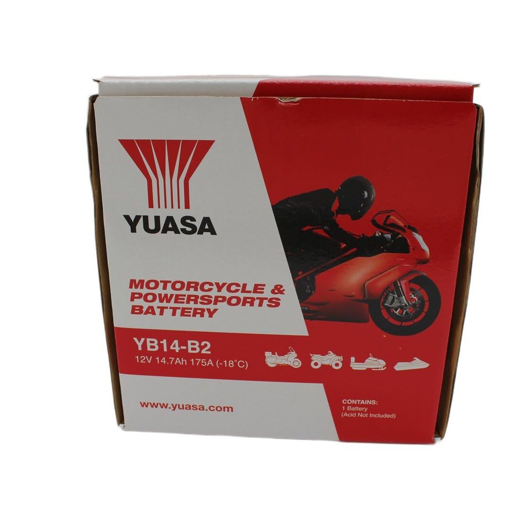 Yuasa batteria yuasa yb14-b2 batteria moto convenzionale 12 v capacità affidabile resistente vibrazioni