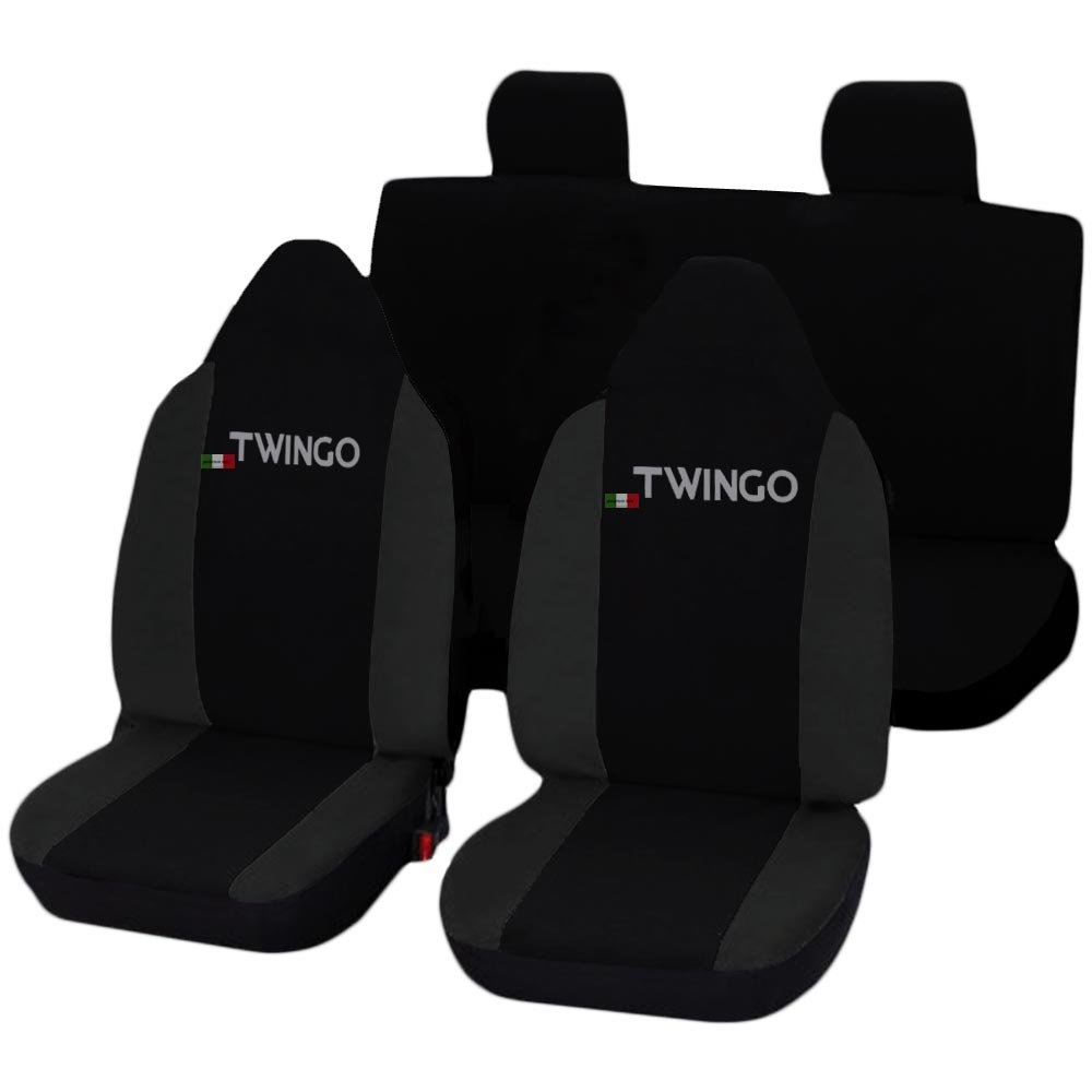 Lupex Shop - Twingo_N.GS - Housses de siège, Noir/Gris foncé