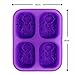 OFKPO Moldes de Jabón de Silicona, para Tarta Chocolate Moldes de Silicona