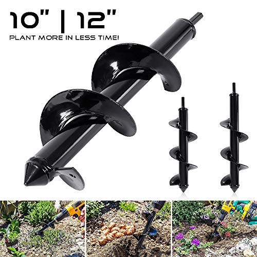 Garden Auger Drill Bit Plant Flower Grass Plug Bulb Auger Hand Drill