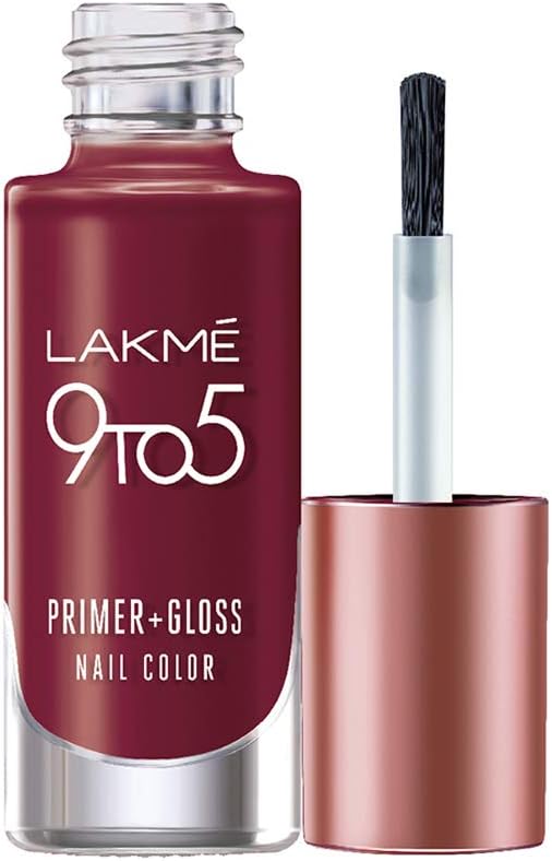9 to 5 Primer + Gloss Nail Colour, Red Alert, 6 ml