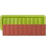 Marvelous Molds Ribbed Knit Silicone Cake Border Mold | Cake Decorating | Fondant Gum Paste Icing