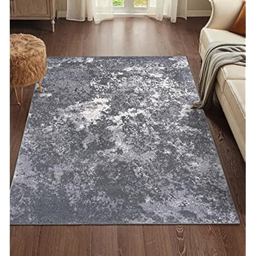 LUXE WEAVERS Modern Abstract Medium Pile Area Rug Dark Gray 8x10